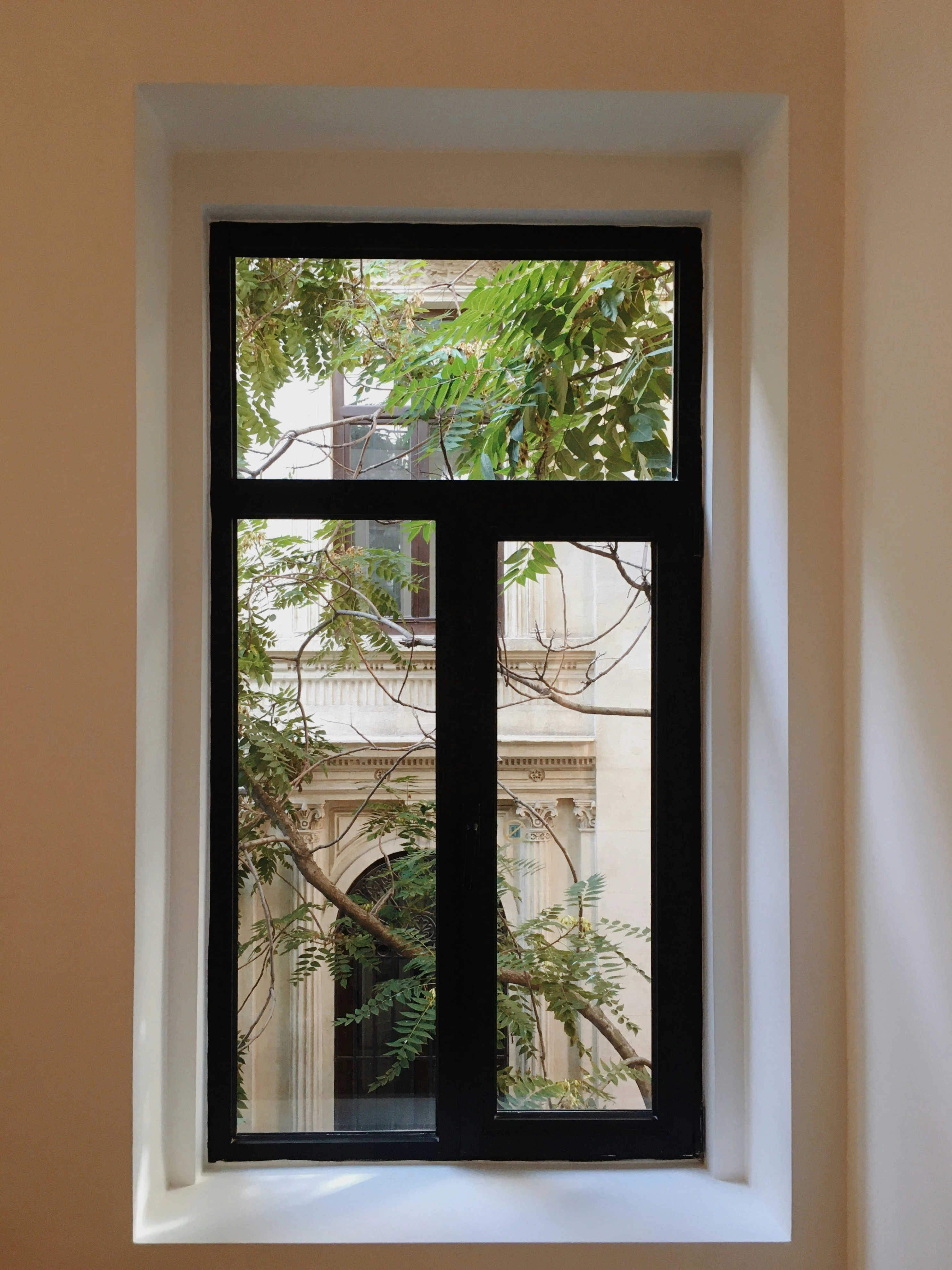 Aluminium windows on an office facade